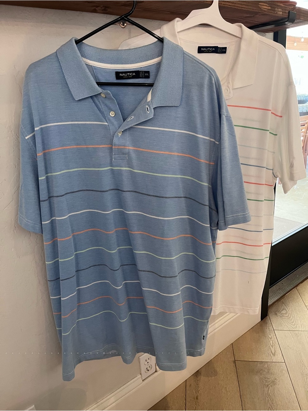 2 Nautica Men's Striped Polo Shirts